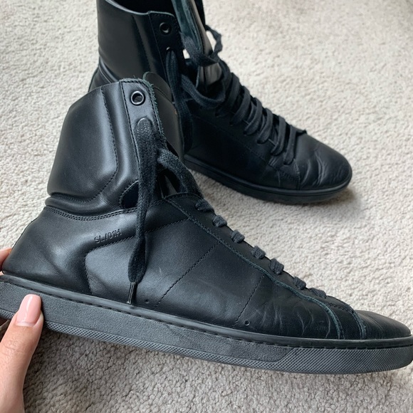 Saint Laurent Men’s SL/01H High Top Sneaker - Picture 2 of 9